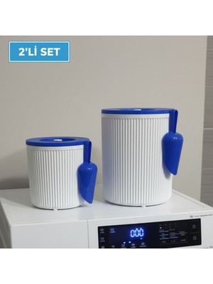 LE Paris 2 Adet  Toz ve Tablet Deterjan Saklama Kutusu | Deterjan Saklama Kabı