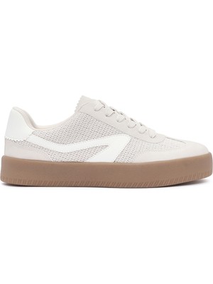 Derimod Kadın Bej Bağcıklı Kalın Tabanlı Sneaker 26PFD430114