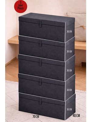 ALAS 5 Adet Çok Amaçlı Baza Altı Giysi&yastık Mega Plus Hurç