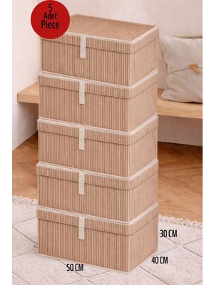 ALAS 5 Adet Çok Amaçlı Baza Altı Maxi Boy Giysi Kutu Hurç