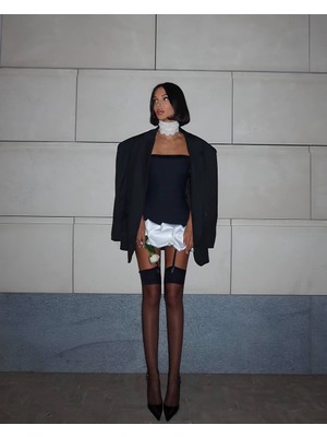 Cemo Kadın Straplez Mini Elbise