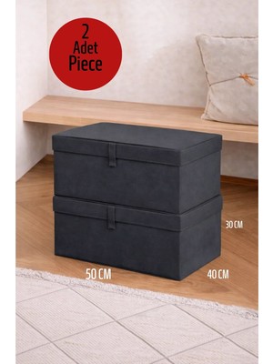 ALAS 2 Adet Çok Amaçlı Baza Altı Maxi Boy Giysi Kutu Hurç