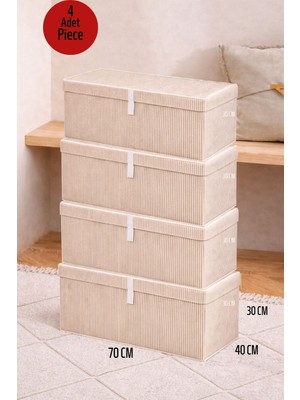 ALAS 4 Adet Çok Amaçlı Baza Altı Organizer Mega Plus Hurç