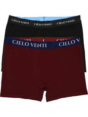 Cielo Venti Night Collection | 2'li Organik Pamuk Erkek Boxer