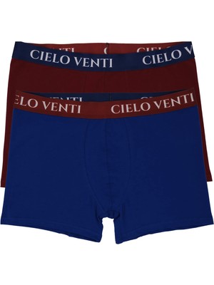 Cielo Venti Night Collection | 2'li Organik Pamuk Erkek Boxer