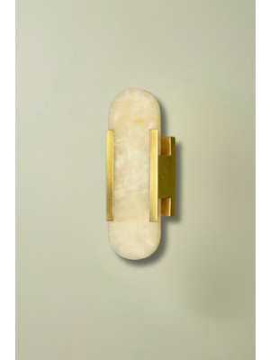 Ronisu Aydınlatma Lunera – Doğal Mermer Duvar Aplik Eskitme cm RA-APLK-3512-52-01