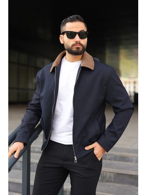 Baselco Kadife Yakalı Trucker Model Ceket