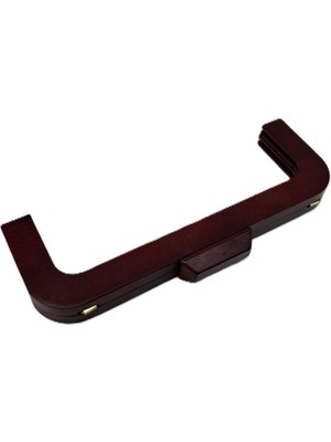 Angel Çanta Aksesuar 26 cm Kızıl Kahve Renk Ahşap Burs