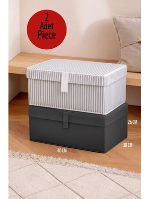 ALAS 2 Adet Karışık Renk Baza Altı Giysi & Yastık Mini Hurç