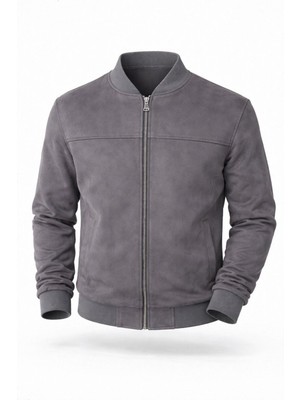 Baselco Premium Slim Fit Bomber Kolej Deri Ceket