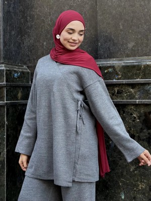 Modaco Anvelop Triko Takım: Modern Kesim & Kışlık Şıklık (Yeni Sezon) - Gri