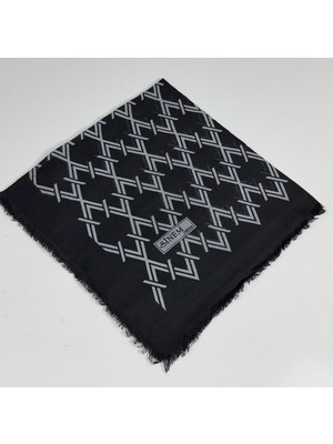 Sinem Emprime Koton Eşarp -  Siyah / KARAMEL-06289-06