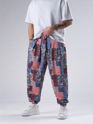 Cocopelli Yama Desenli Erkek Şalvar Pantolon COC2924