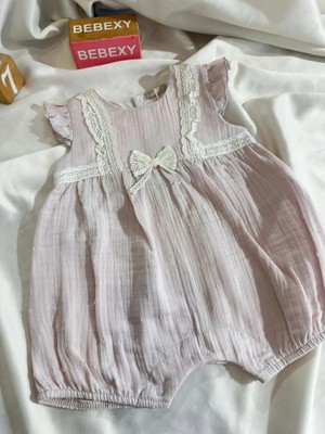 bebexy Fiyonk Detaylı Lila Tulum