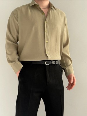 Baselco Relaxed Fit Hafif Rahat Modal Kumaş Gömlek