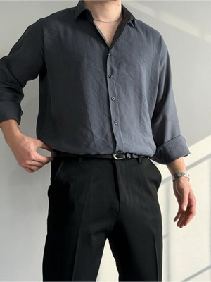 Baselco Relaxed Fit Hafif Rahat Modal Kumaş Gömlek