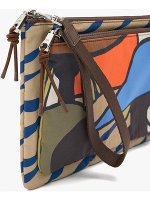 Parfois Kadın Desenli Teknik Kumaş Çok Amaçlı Çanta