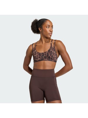 Adidas Performance KF5702 Optime Leopard Strappy Light Support Bra