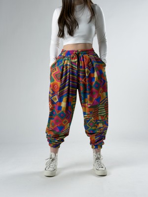 Cocopelli Retro Desenli Kadın Jogger Pantolon COC2927