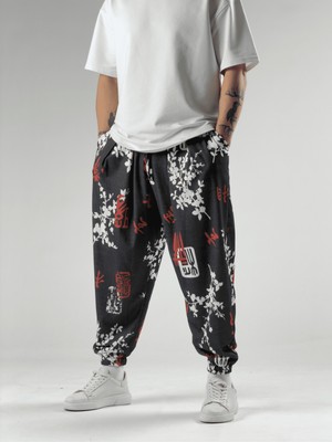 Cocopelli Ağaç Desenli Erkek Şalvar Pantolon COC2910