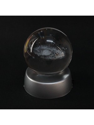 Moryconcept Cam Küre LED Işıklı Samanyolu Standlı Şık Dekoratif Tasarım