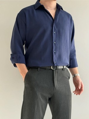 Baselco Relaxed Fit Hafif Rahat Modal Kumaş Gömlek