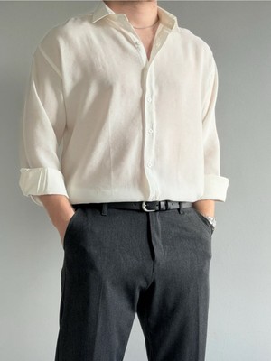 Baselco Relaxed Fit Hafif Rahat Modal Kumaş Gömlek