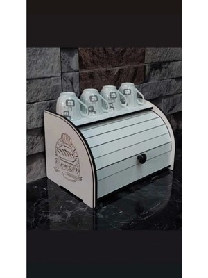 Feyza Design Şık ve Fonksiyonel Ekmeklik Rafı, Mutfağınıza Zarif Dokunuş Sağlar