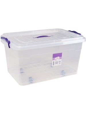 Feyza Design Pratik 50 Lt Saklama Kutusu Tekerlekli Hobi ve Depolama Çözümü