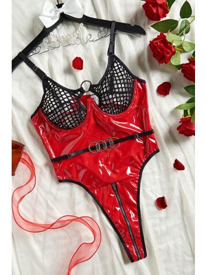 BMD Yana Fantezi Bodysuit - Kırmızı