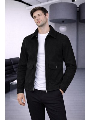 Baselco Cep Detaylı Basic Süet Ceket