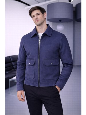 Baselco Cep Detaylı Basic Süet Ceket