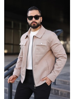 Baselco Cep Kapaklı Basic Keten Ceket