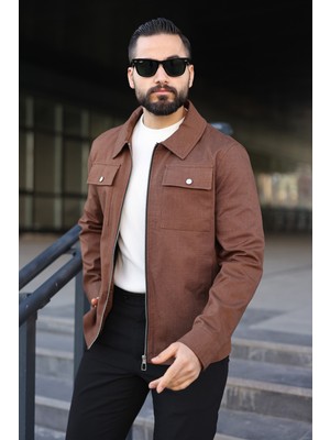 Baselco Cep Kapaklı Basic Keten Ceket