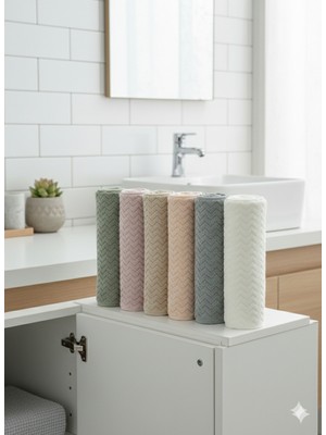 Gön Ev Tekstili 6’lı Lüks Micro Cotton El Havlusu Seti 50X90 cm %100 Pamuk –ultra Yumuşak & Emici