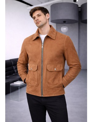 Baselco Cep Detaylı Basic Süet Ceket