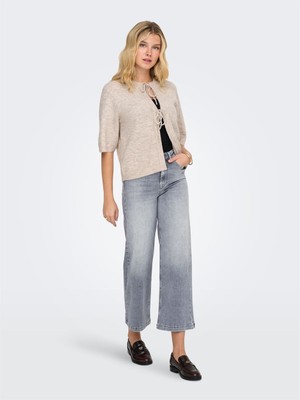 Only Onlmadıson Blush Hw Cp Wd Dnm REA293NOOS Kadın Beyaz Denim Pantolon - 15365456