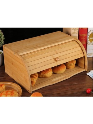 Feyza Design Şık ve Kullanışlı Ekmek Dolabı, 38 x 19 cm Ölçülerinde Mükemmel Saklama Alanı