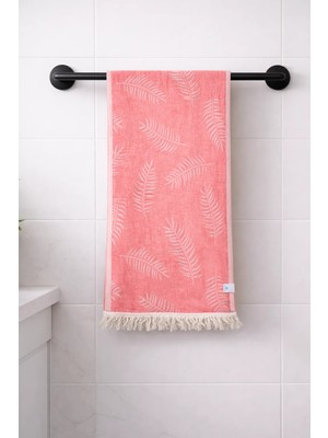 AQUATOLIA Doğa Peştemal - %100 Pamuk- 100X180- Peştemal- Plaj Havlusu- Yaprak Desen