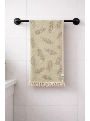 AQUATOLIA Doğa Peştemal - %100 Pamuk- 100X180- Peştemal- Plaj Havlusu- Yaprak Desen