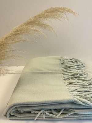 ICON SILK %100 Saf Ipek Koltuk Şalı (Açık Yeşil)