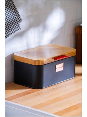 Feyza Design Paslanmaz Ekmek Dolabı, Şık ve Pratik Mutfak Saklama Çözümü