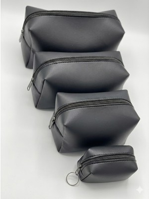 Özgürce Renkli Kadın Matruşka 4'lü Makyaj Çantası, Şık ve Kullanışlı Tasarım