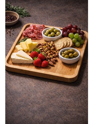 Debreli Ahşap - Masif Kayın Ağacından Kare Dev Boy Sunumluk