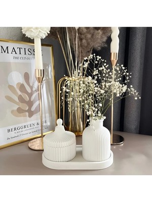 Bernami Pinterest Dekoratif Üçlü Vazo Seti