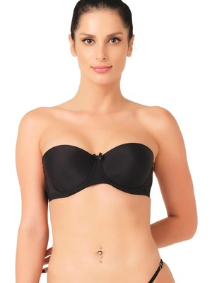 Liyuza Siyah Mı Emay 701 Şeffaf Askılı Sütyen