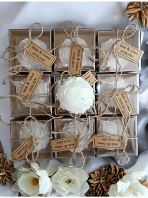 Bernami Pinterest 20 Adet Süslemeli Şakayık Çiçeği Mum, Nikah Şekeri, Doğum, Sünnet, Düğün Nişan Söz, Kına, Doğum Günü