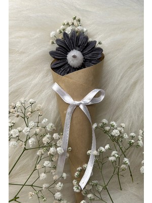 Bernami Pinterest Buket Çiçek Desen Dekoratif Mum Söz,nişan,mevlid Hediyelik Buket Mum 5 Adet