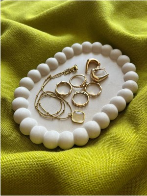 Bernami Pinterest Modern ve Şık Oval Formlu Dekoratif Takı Tabağı