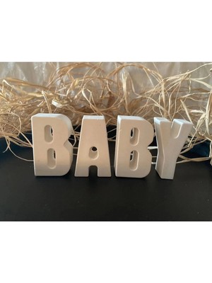Bernami Pinterest Dekoratif Taş Tozu Harf Baby Yazı
